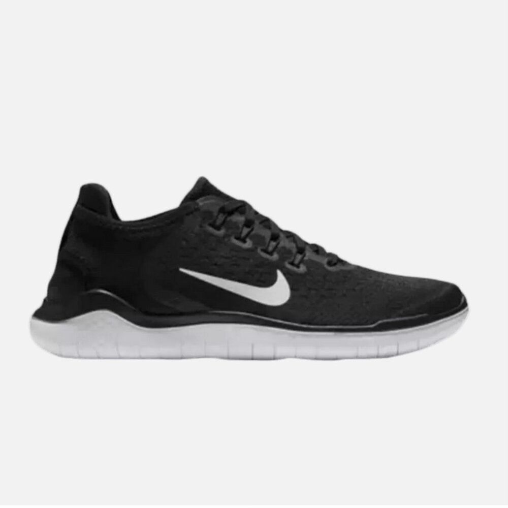 GUC NIKE FREE RN 2018 BLACK WHITE